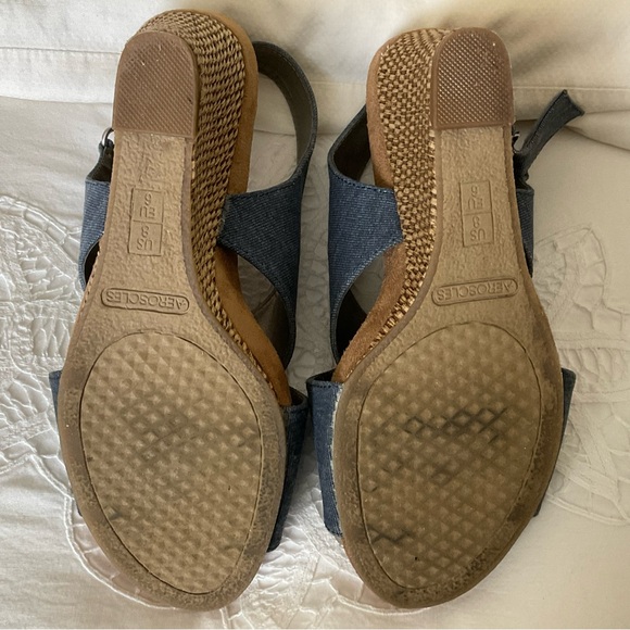 Denim look Sandals - gently worn - Picture 5 of 6